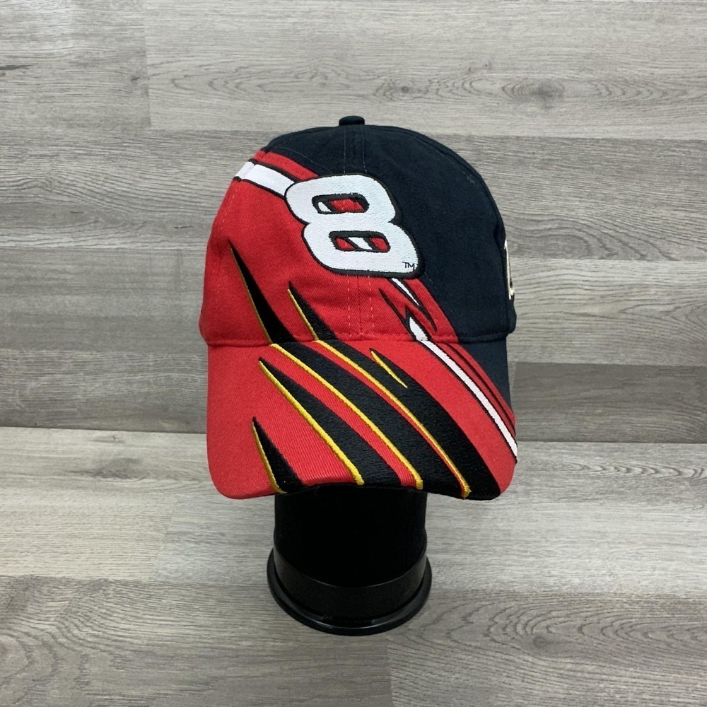 Dale Earnhardt Jr Budweiser Hat Cap Strap Back Mens One Size Red NASCAR‎ Chase